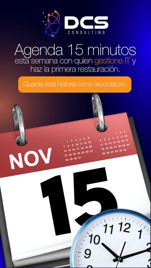 Publicación de DCS Consulting: agenda 15 minutos con quien gestione tu IT