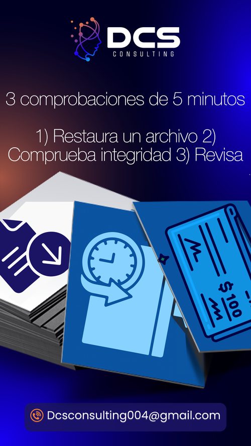 Publicación de DCS Consulting: 3 comprobaciones de 5 minutos